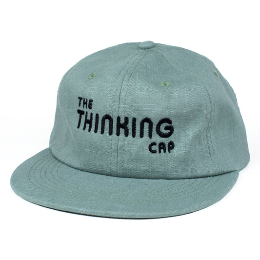 Founder Linen Leatherback Hat (Sage)