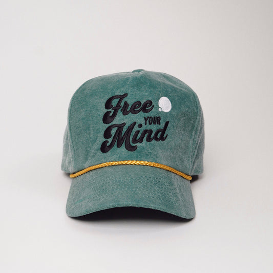 Free Your Mind Retro Hat (Moss Green)