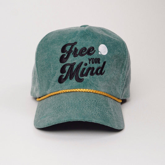 Free Your Mind Retro Hat (Moss Green)