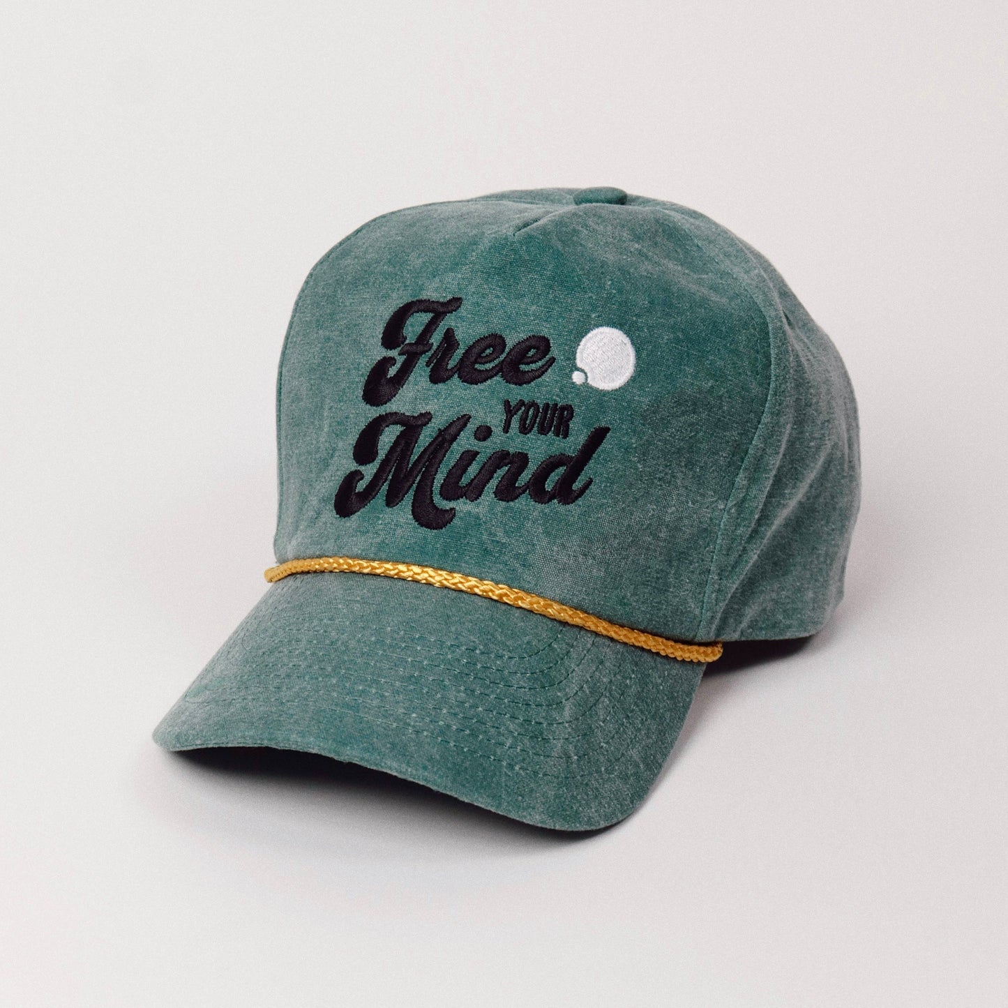 Free Your Mind Retro Hat (Moss Green)