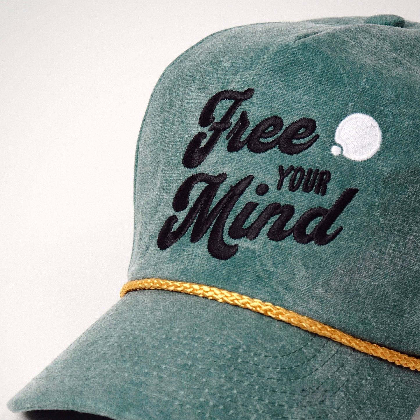 Free Your Mind Retro Hat (Moss Green)