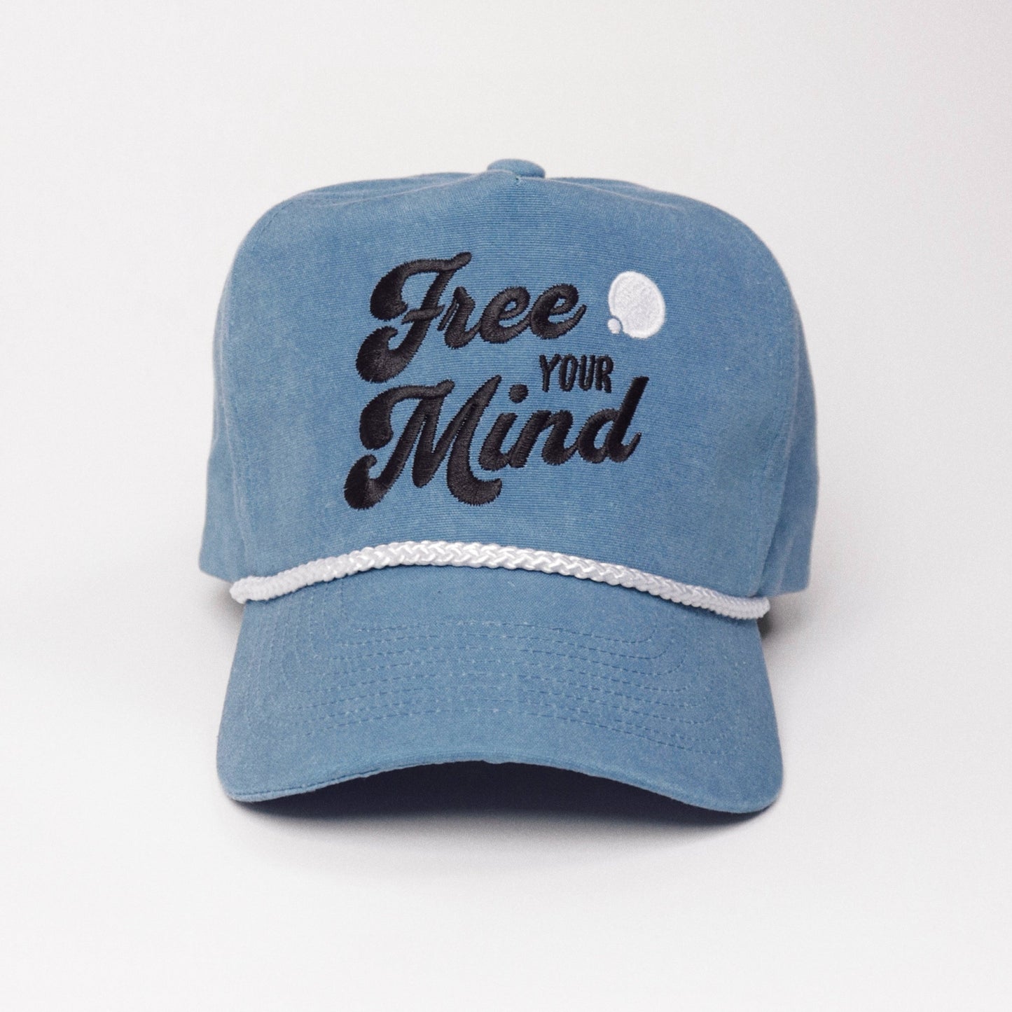 Free Your Mind Retro Hat (Ocean Blue)