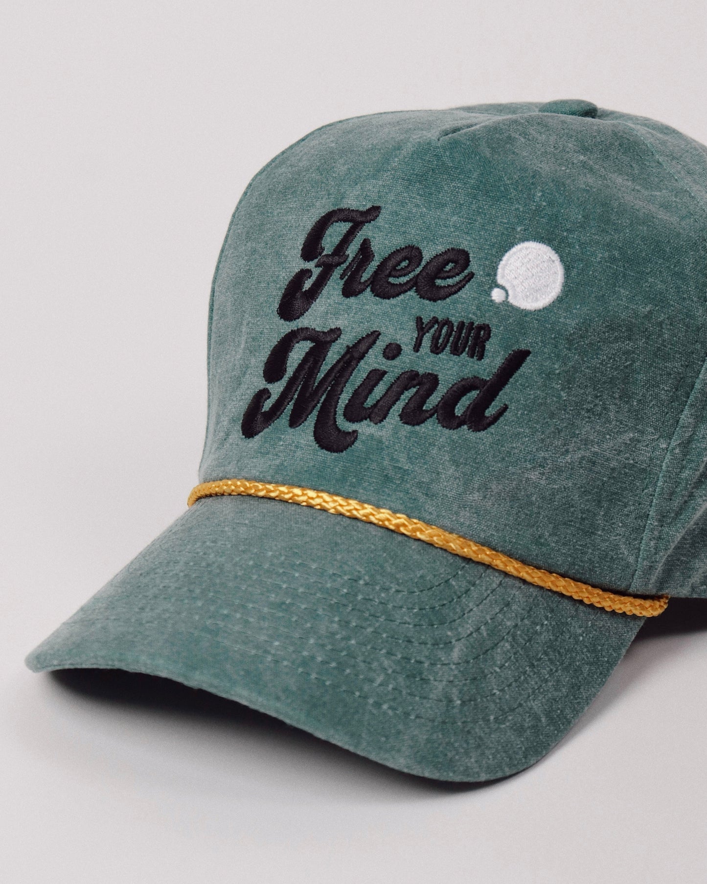 Free Your Mind Retro Cap (Moss Green)