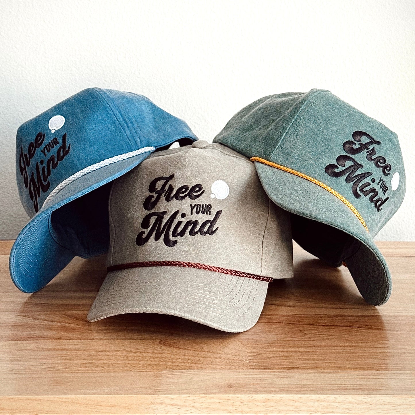 Free Your Mind Retro Hat Set 3-Colors (Save $25)