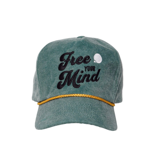 Free Your Mind Retro Hat (Moss Green)