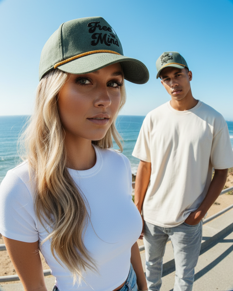 Fisheye Laguna Blonde Hat Fills Frame