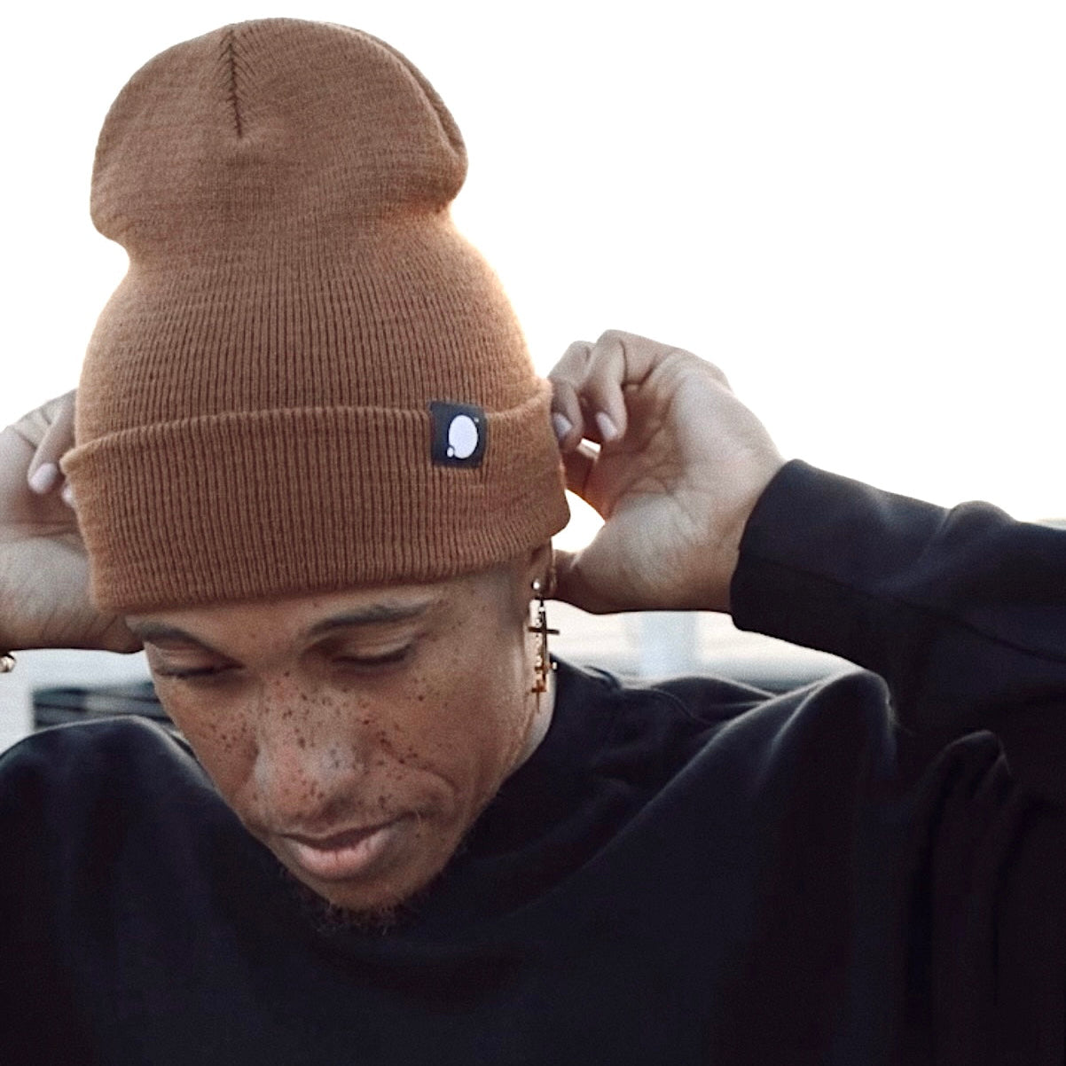 Core Woven Label Beanie (Oak) – THE THINKING CAP