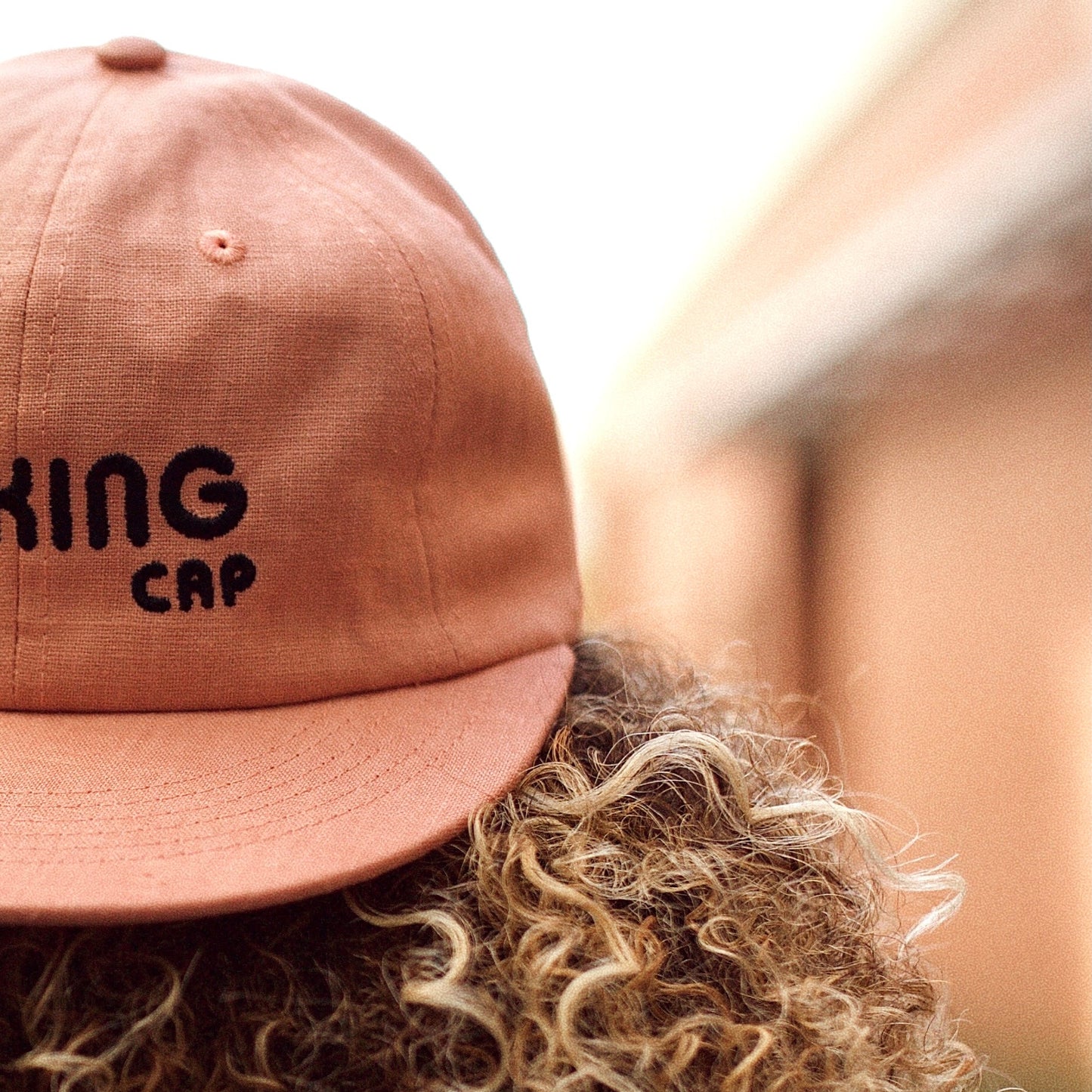 Founder Linen Leatherback Hat (Melon)