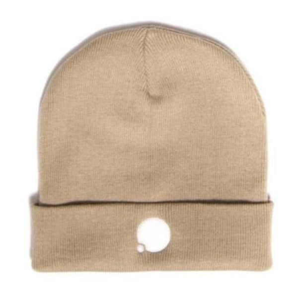 Classic Embroidered Beanie (Sand)