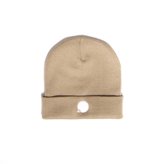 Classic Embroidered Beanie (Dune)
