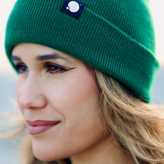 Core Woven Label Beanie (Pine)