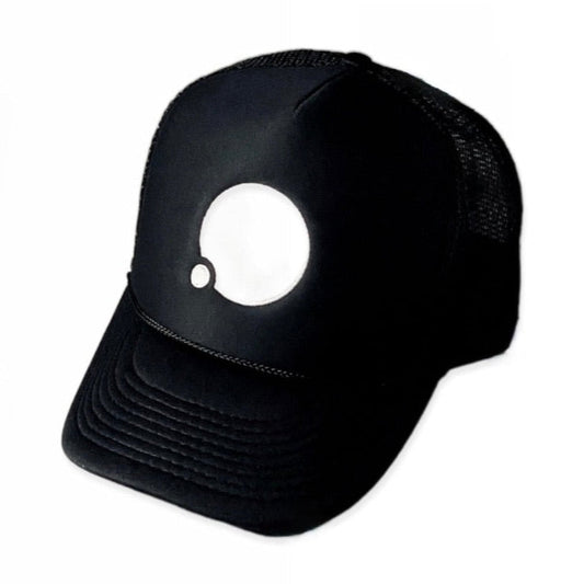 Icon Embroidered Trucker Hat (Black)