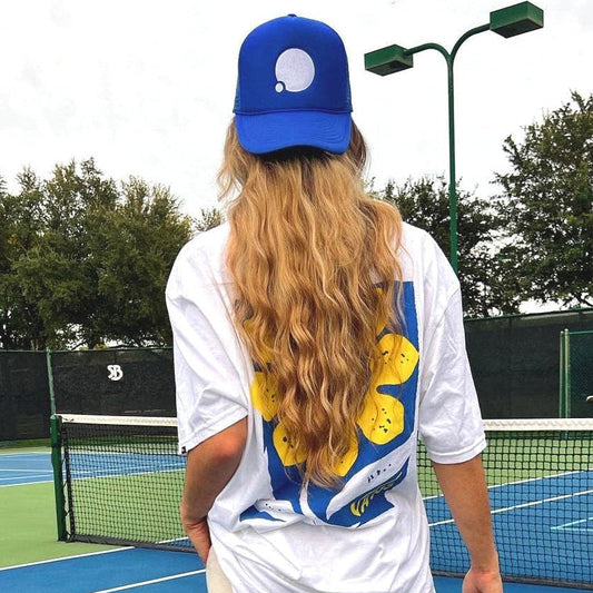 Icon Embroidered Trucker Hat (Royal)