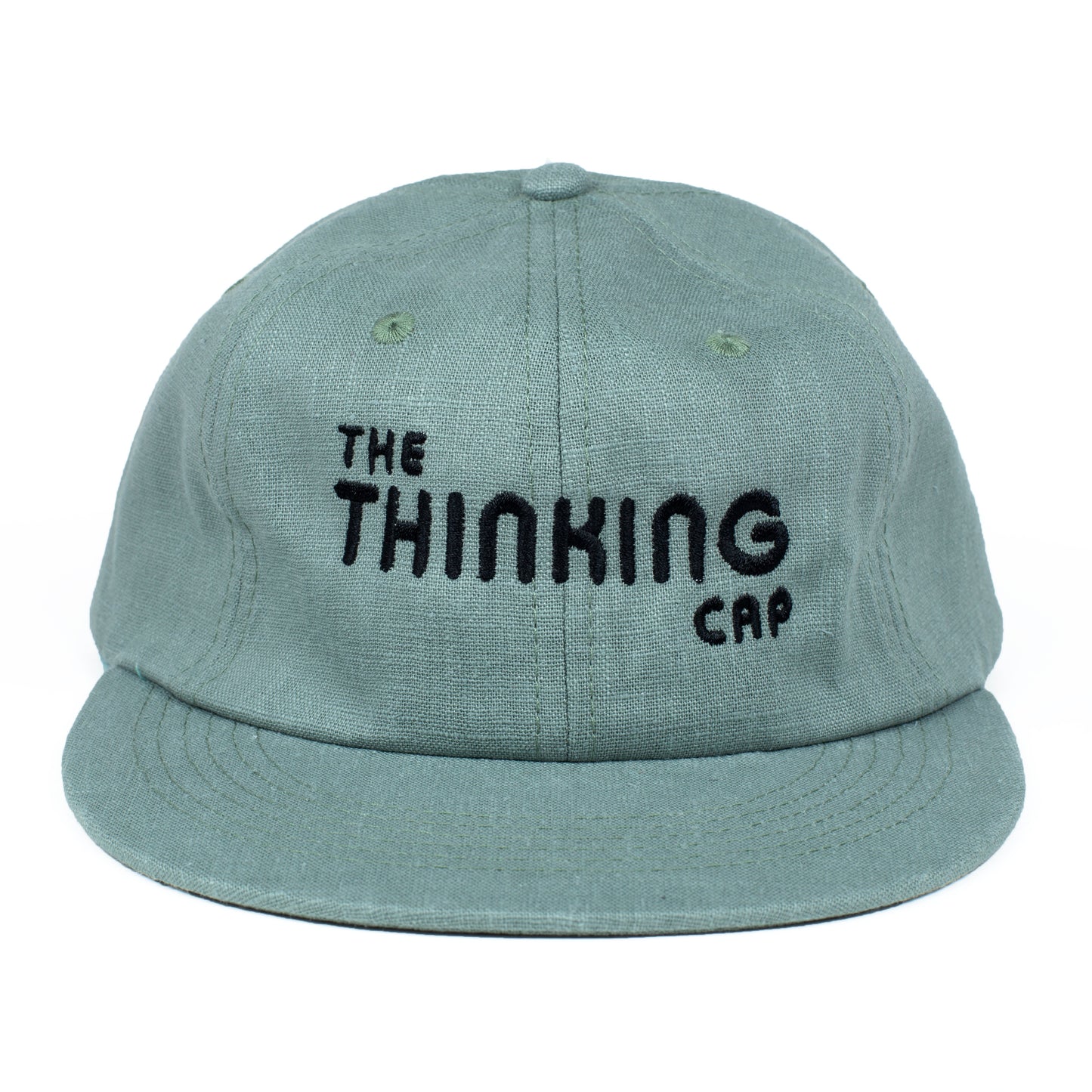 Founder Linen Leatherback Hat (Sage)