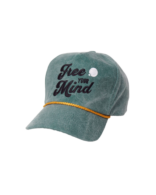 Free Your Mind Retro Cap (Moss Green)