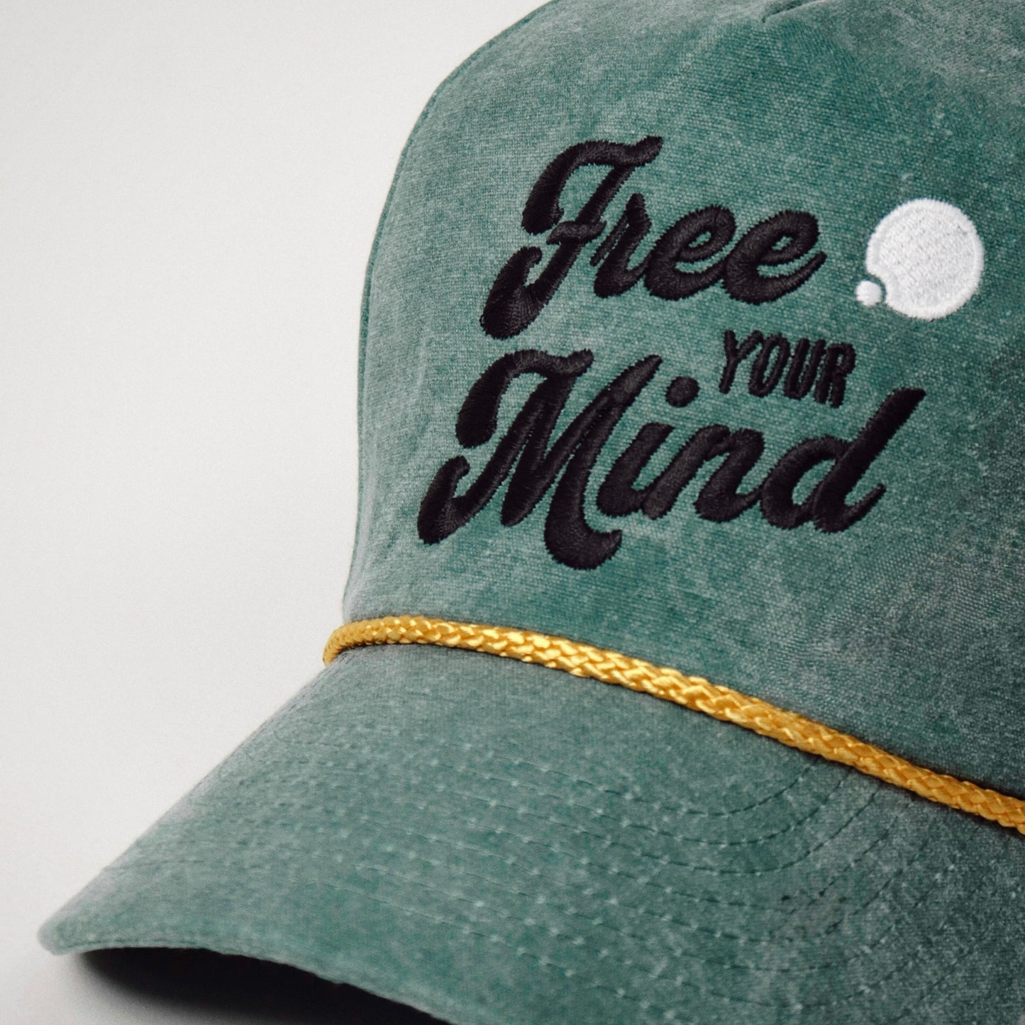 Free Your Mind Retro Hat (Moss Green)