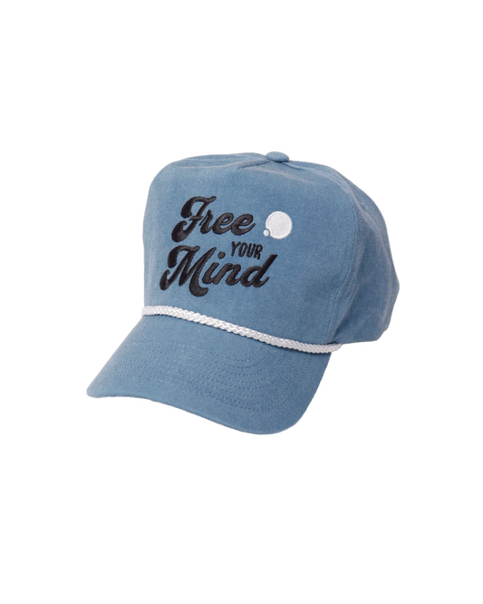 Free Your Mind Retro Cap (Ocean Blue)