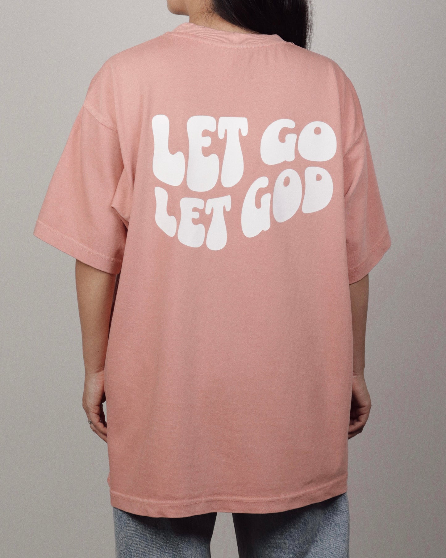 Let Go Let God Tee (Vintage Pink)