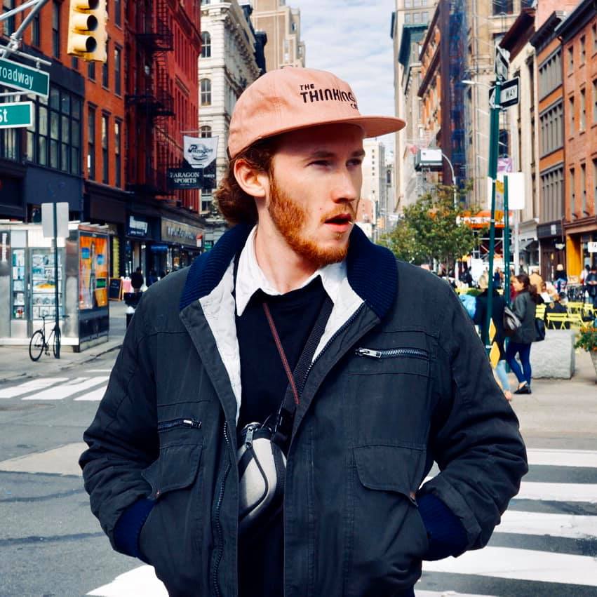 Founder Linen Leatherback Hat (Melon)