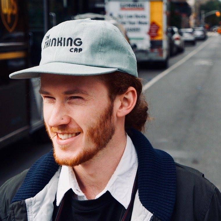 Founder Linen Leatherback Hat (Sage)