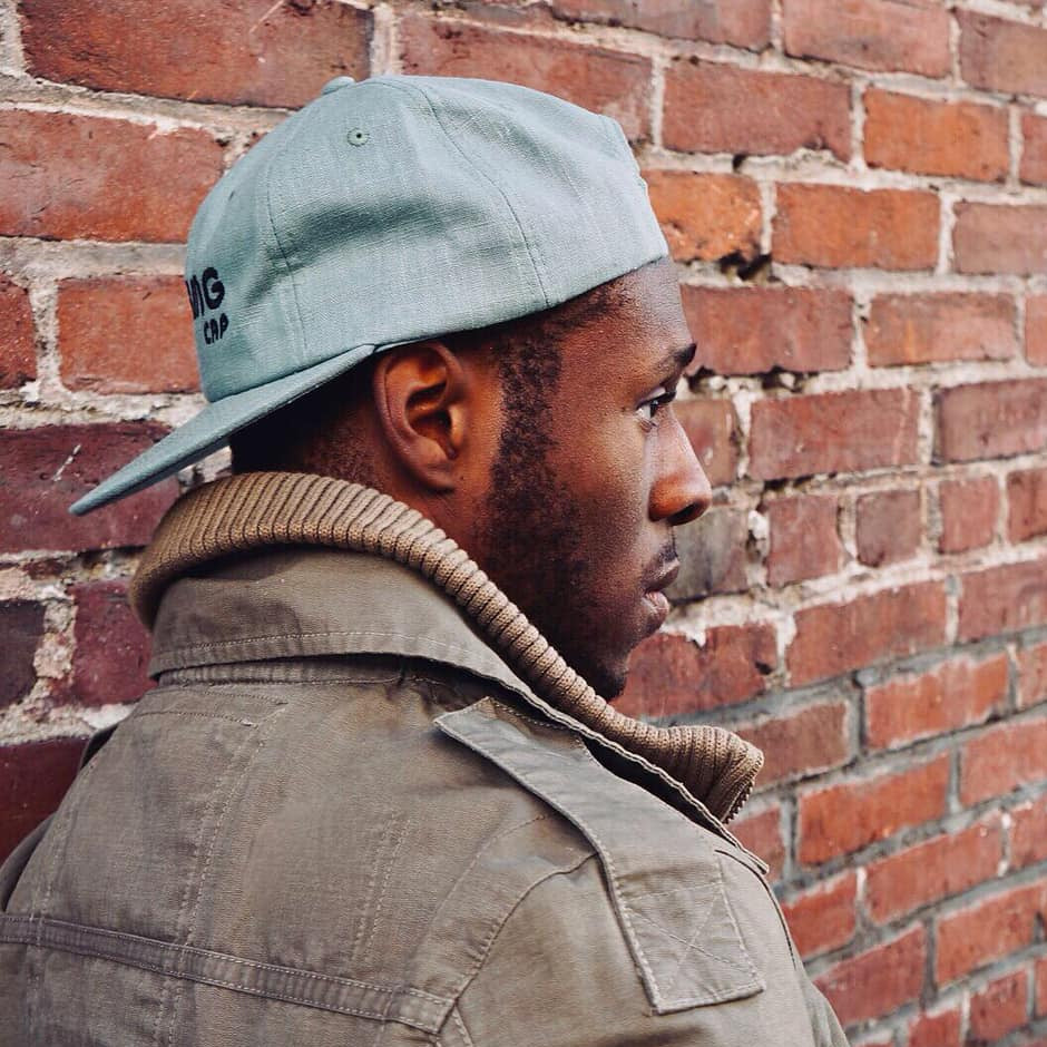 Founder Linen Leatherback Hat (Sage)