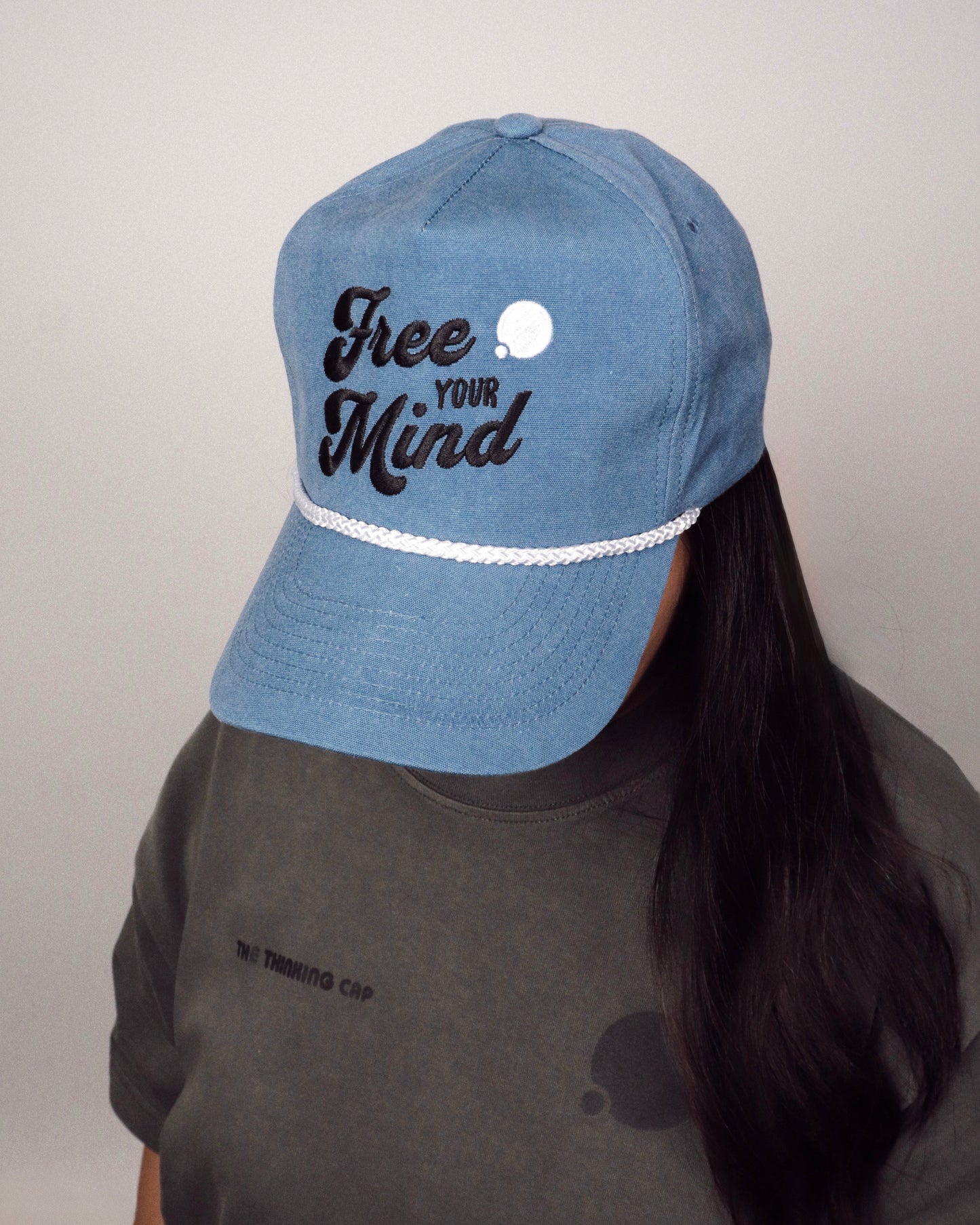 Free Your Mind Retro Cap (Ocean Blue)