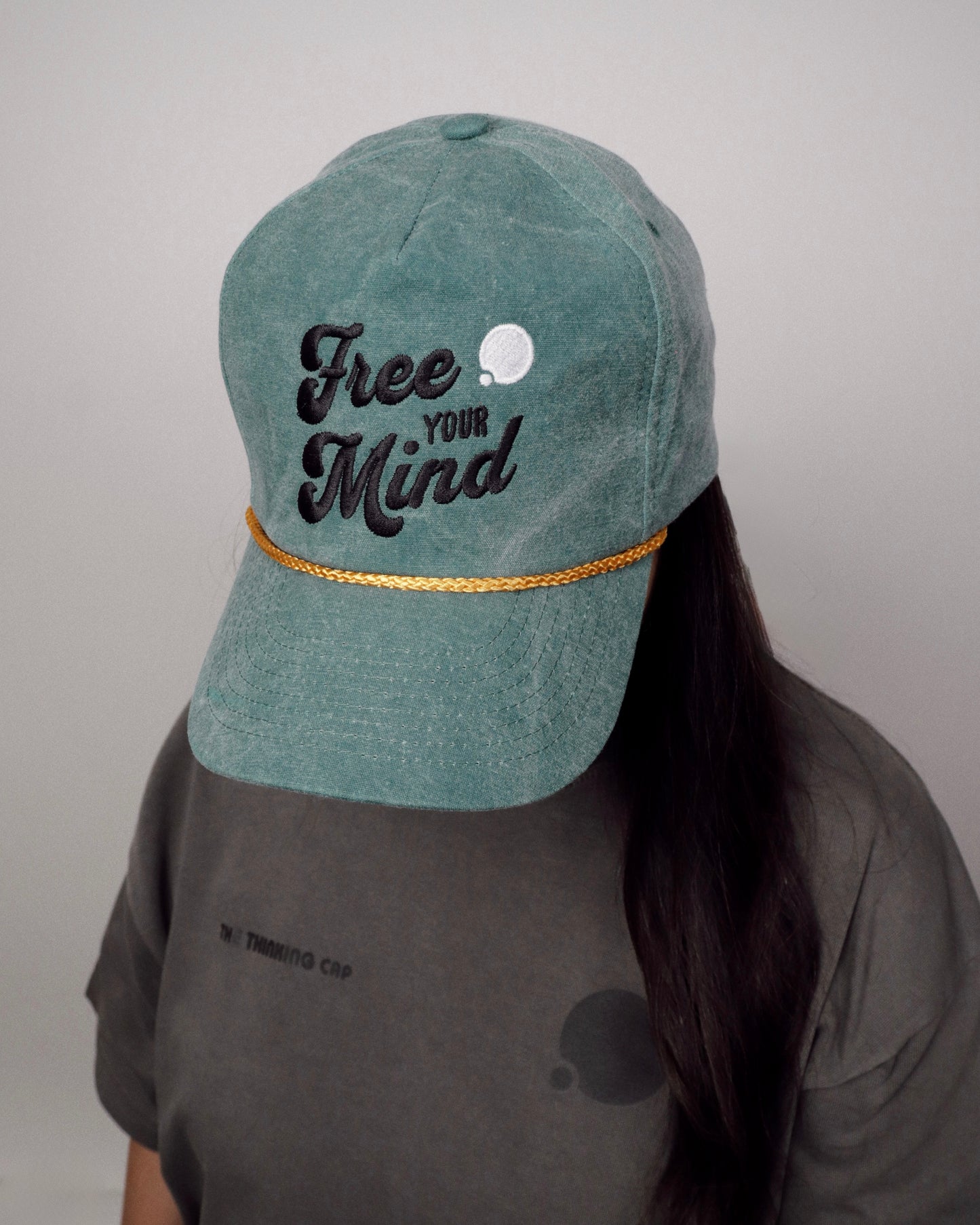 Free Your Mind Retro Cap (Moss Green)