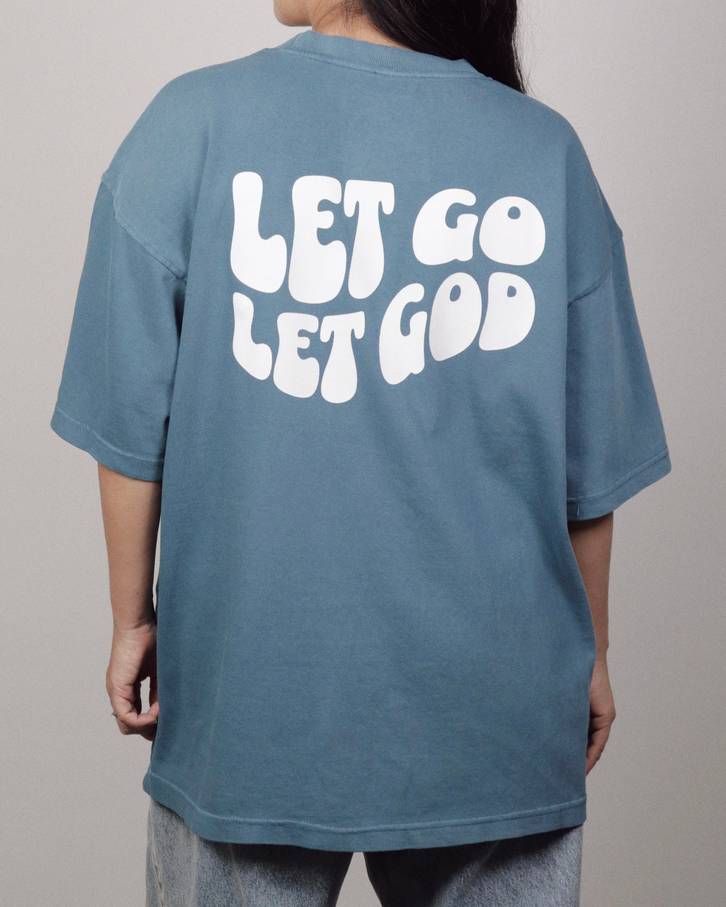 Let Go Let God Tee (Vintage Blue)