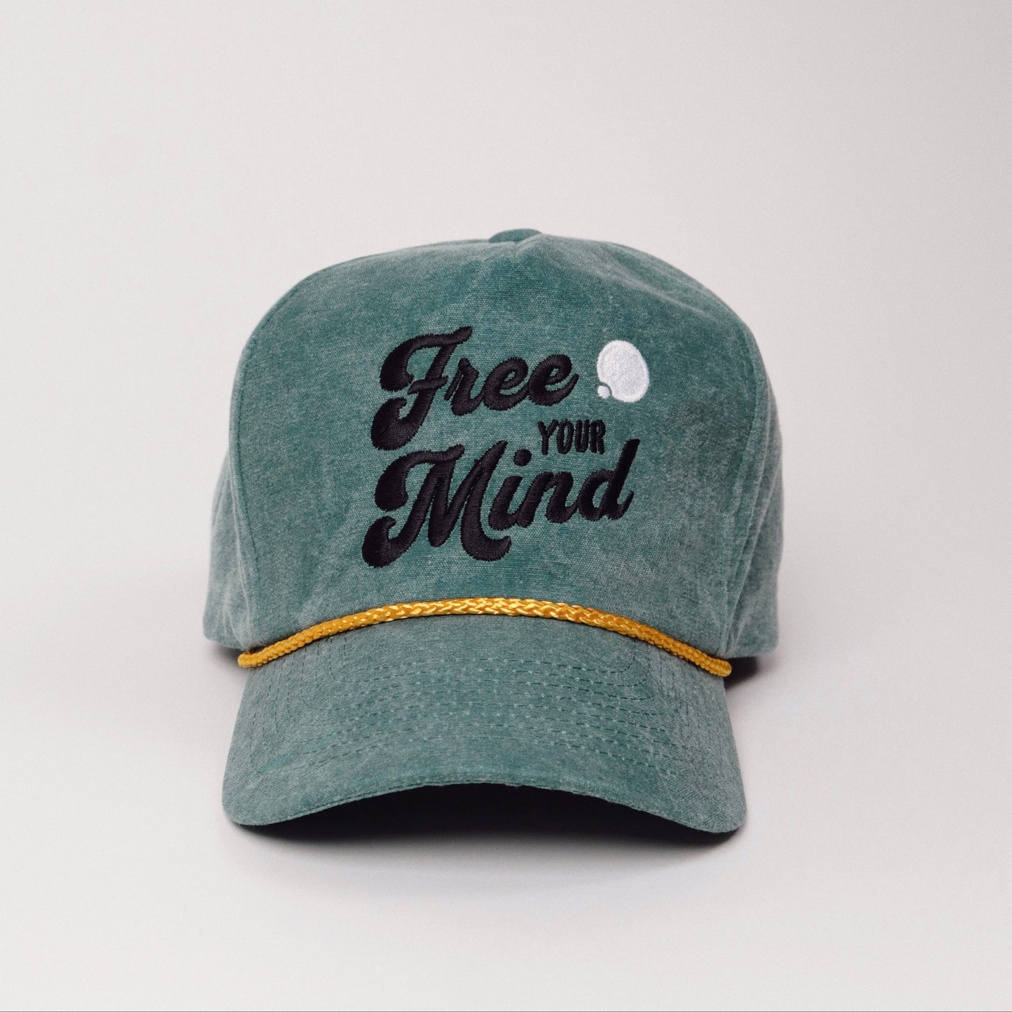 Free Your Mind Retro Hat (Moss Green)