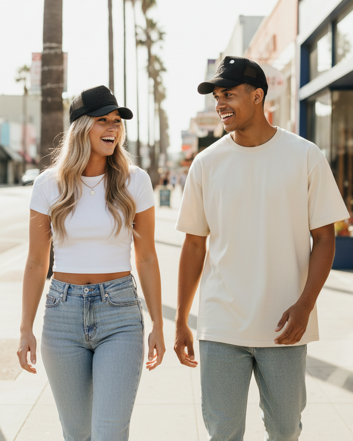Black on Black Candid Lifestyle Duo Abbot Kinney