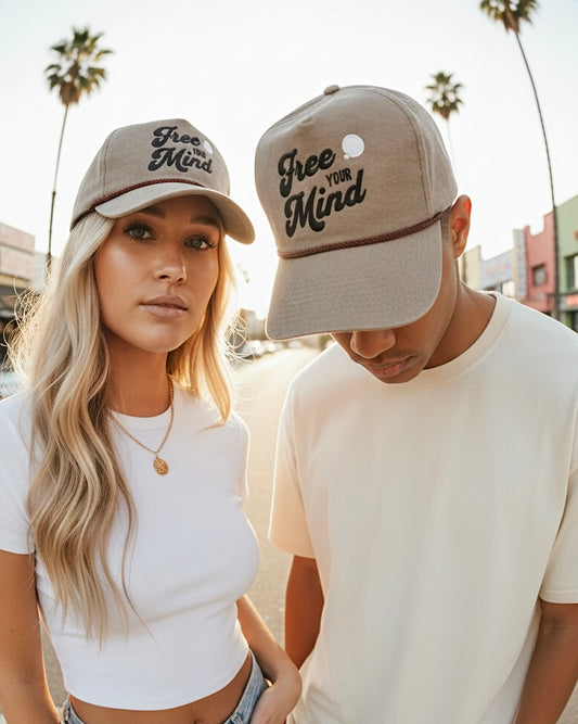 3 Free Your Mind Retro Hats (BUNDLE & SAVE $36)
