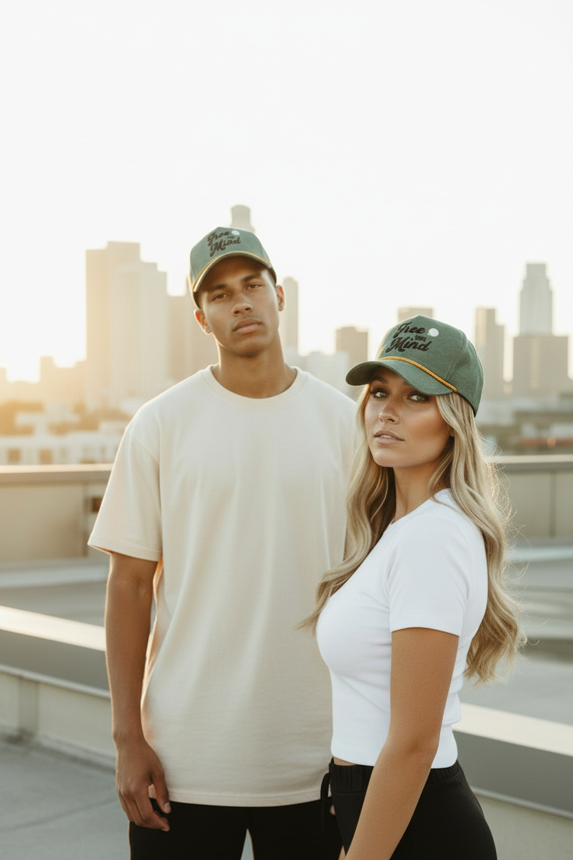 Guy Foreground Left Blonde Behind Right Rooftop