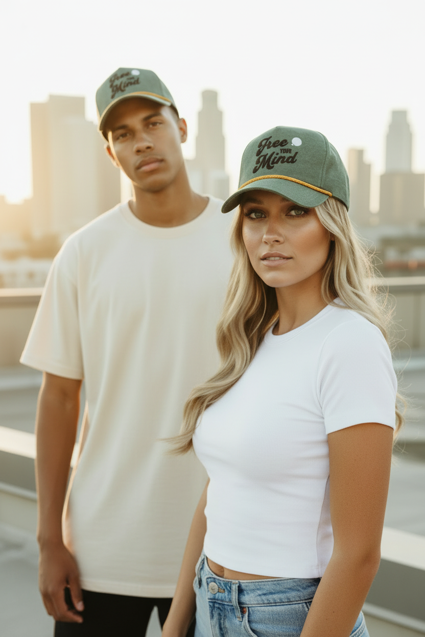Olive Hat 200mm Telephoto Compressed Skyline