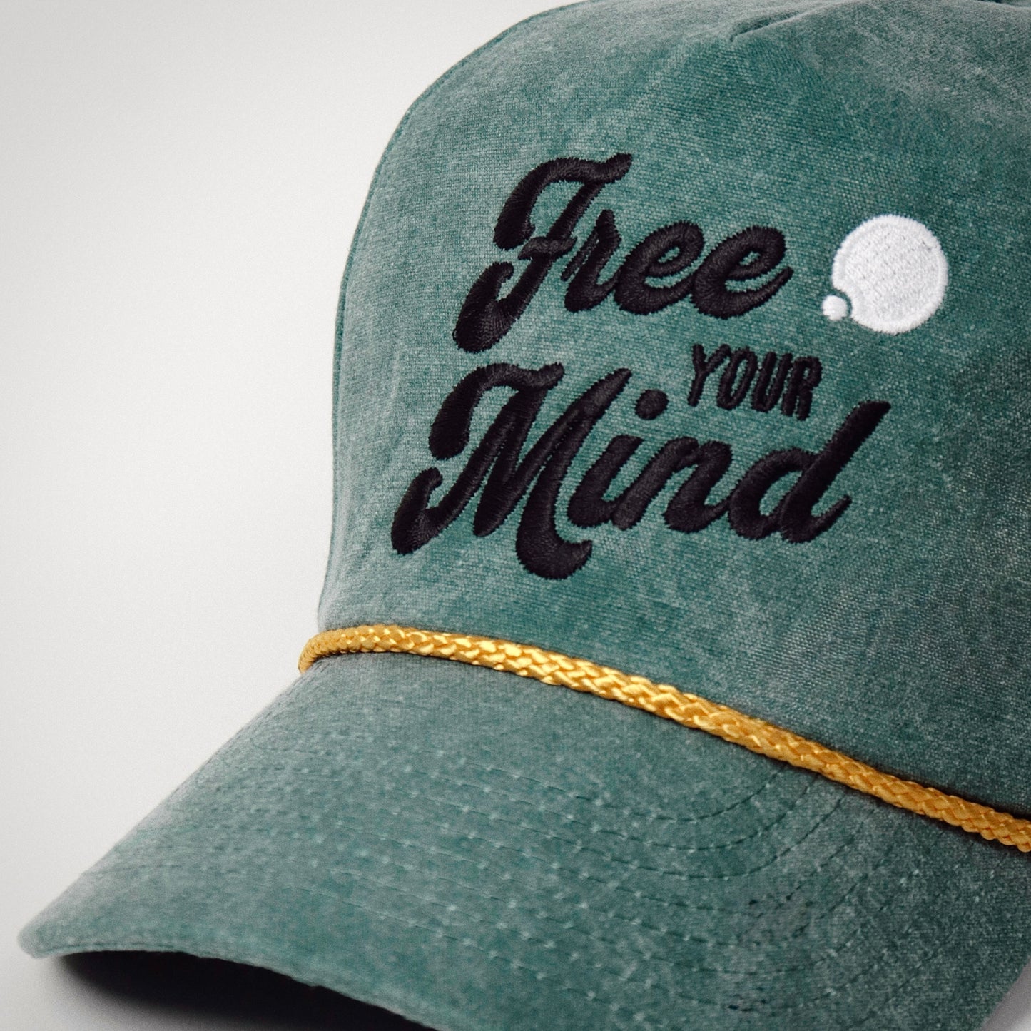 Free Your Mind Retro Hat (Moss Green)