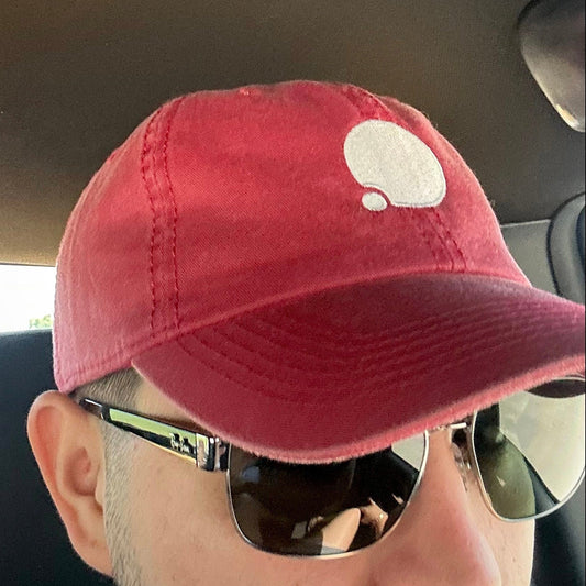 Staple Embroidered Dad Hat (Vintage Red)