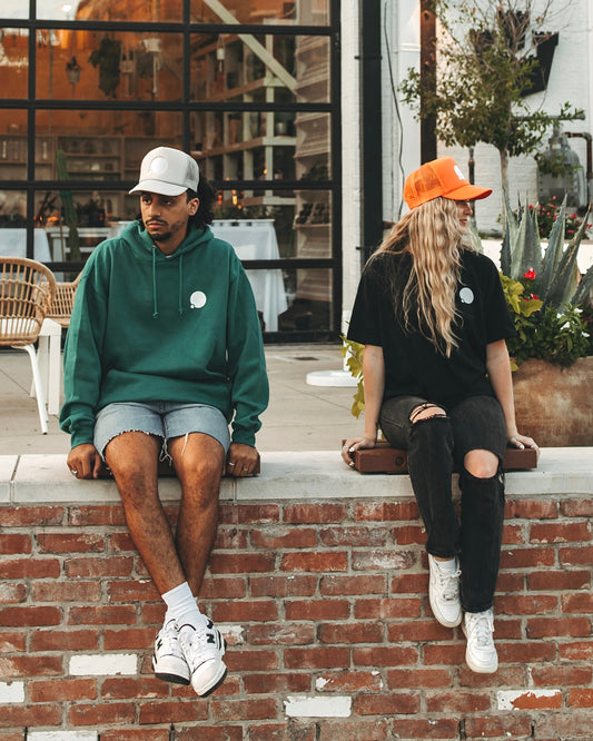 Dream Embroidered Trucker Hat (Tangerine)