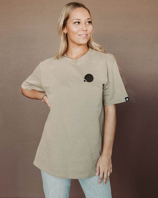 Timeless Combed Cotton Classic Tee (Sand)